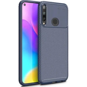 Huawei P40 Lite E Karbon Görünüm Negro Silikon Kılıf