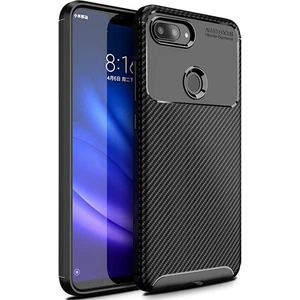 Xiaomi Mi 8 Lite Karbon Görünüm Negro Silikon Kılıf