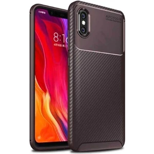 Xiaomi Mi 8 Pro Karbon Görünüm Negro Silikon Kılıf