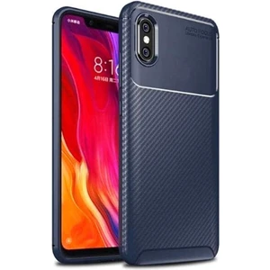 Xiaomi Mi 8 Pro Karbon Görünüm Negro Silikon Kılıf