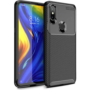 Xiaomi Mi Mix 3 Karbon Görünüm Negro Silikon Kılıf