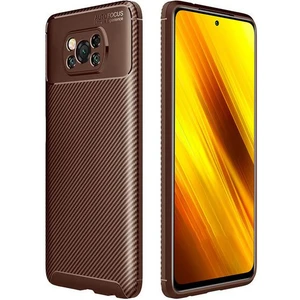 Xiaomi Poco X3 Nfc Karbon Görünüm Negro Silikon Kılıf
