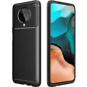 Xiaomi Poco F2 Pro Karbon Görünüm Negro Silikon Kılıf