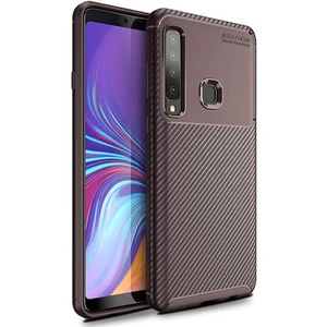 Samsung Galaxy A9 2018 Karbon Görünüm Negro Silikon Kılıf Ekran Koruyucu