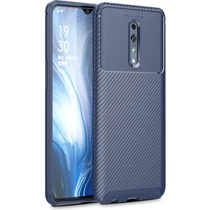 Oppo Renoz (CPH1979) Karbon Görünüm Negro Silikon Kılıf Ekran Koruyucu