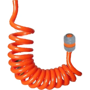 Spiral Yıkama Sulama Uzatma Hortumu Turuncu 2 Metre