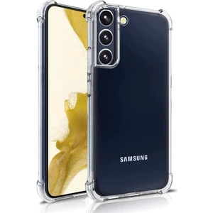 Case World Samsung Galaxy S22 Kapak Kamera Korumalı Şeffaf Airbag Antishock Köşe Korumalı Silikon Kılıf