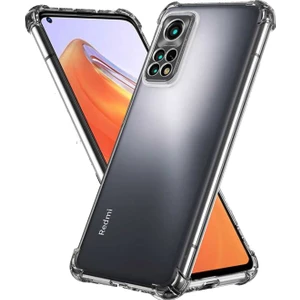 Case World Xiaomi Redmi Note 11 Global ile Uyumlu Kapak Kamera Korumalı Şeffaf Airbag Antishock Köşe Korumalı Silikon ile Uyumlu Kılıf