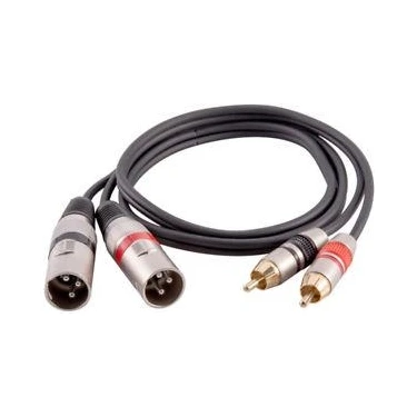 YKA 2 Rca Erkek-2 6.3 mm Erkek Kablo 1 Metre Fiyatı