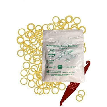 Myetc Diş Teli Lastiği (Takma Aparatı Hediyeli) - Ağız Içi Lastik 1/4 Heavy 6,5oz 6.4mm 100