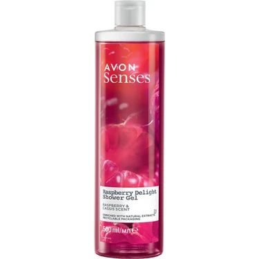 Avon Senses Rapsberry Delight Frambuaz ve Frenk Üzümü Kokulu Duş Jeli 500