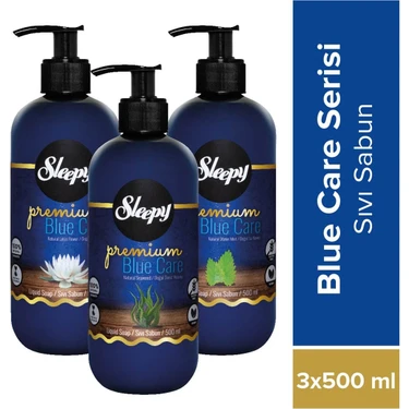 Sleepy Premium Blue Care Serisi Sıvı Sabun 3X500