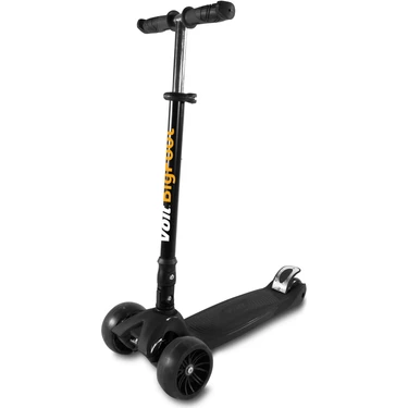 Voit 218 Işıklı 3 Teker Scooter Siyah Unisex Paten-Kaykay ve Scooter
