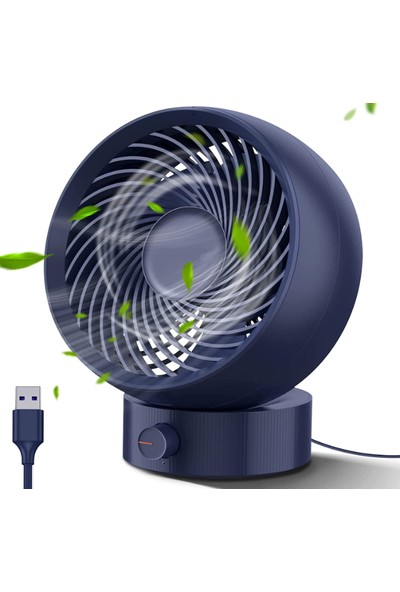 Chronus Masa Fanı USB Masa Fanı, Masa Fanı Sessiz Kuvvetli Rüzgar Ev Ofis Yatak Odası Için (Yurt Dışından)