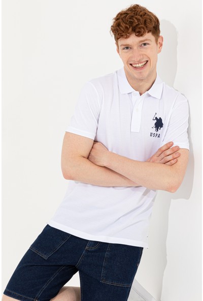 U.S. Polo Assn. Erkek Beyaz T-Shirt 50249173-VR013