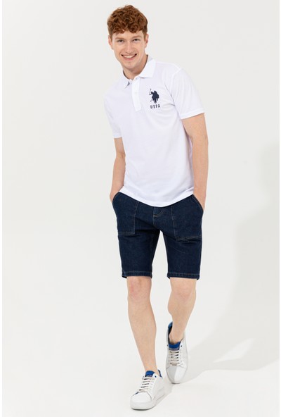 U.S. Polo Assn. Erkek Beyaz T-Shirt 50249173-VR013
