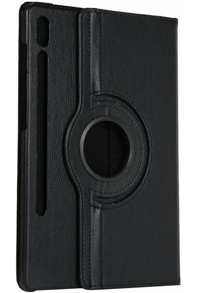 Teleplus Samsung Galaxy Tab S8 SM-X700 Kılıf 360 Dönerli Standlı Kapak Siyah