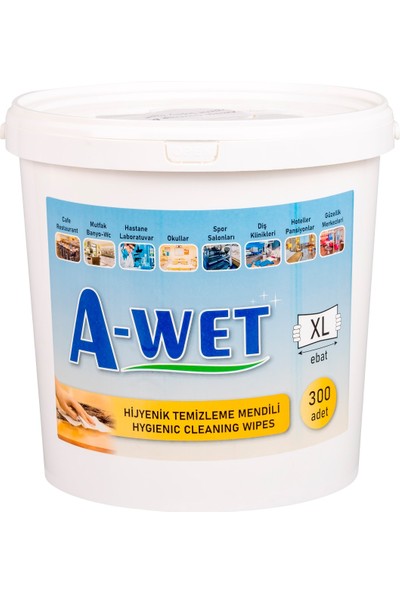 A-Wet Easy Wet Wipes Kova Islak Mendil 300'LÜ