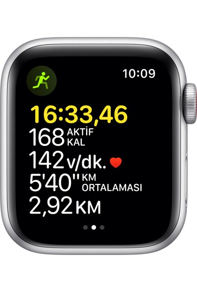 Apple Watch Se Gps + Cellular, 40MM Gümüş Rengi Alüminyum Kasa ve Mavi Spor Kordon - MKQV3TU/A