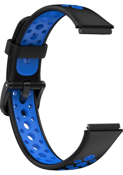 Huawei Band 7/7 Nfc Black+Mavi Için Nefes Alabaş Silikon Saat Band( Yurt Dışından ) fırsatları