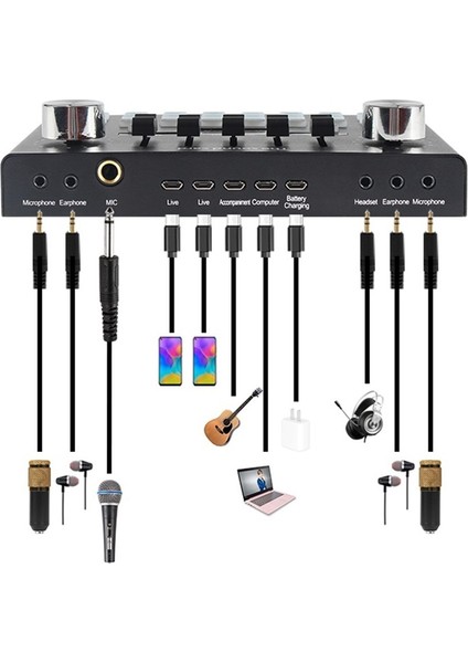 BM800 Live Plus Set Efektli Ses Kartı Mikrofon Stand Kayıt Canlı Yayın Seti (PC ve Telefon) fırsatları