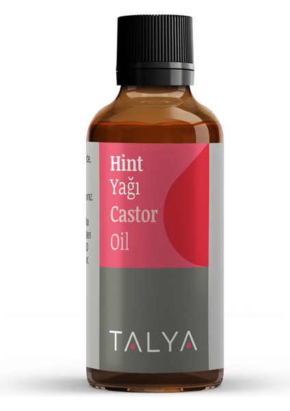 Hint Yağı (Castor Oil), Soğuk Sıkım, %100 Saf ve Doğal, 50 ml