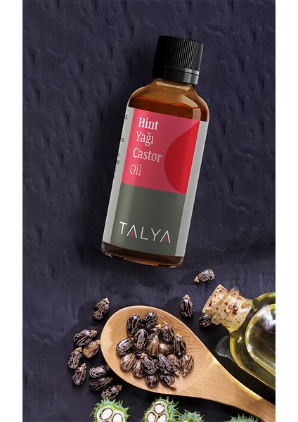 Hint Yağı (Castor Oil), Soğuk Sıkım, %100 Saf ve Doğal, 50 ml