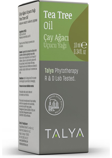 Çay Ağacı Uçucu Yağı (Tea Tree Essential Oil), %100 Saf ve Doğal, 10 ml