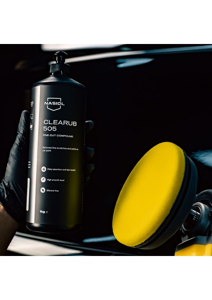 Clearub 505 Hafif Çizik Giderici Polisaj Pastası-Pasta Cila-1kg-Silikonsuz Boya Parlatıcı fiyatları
