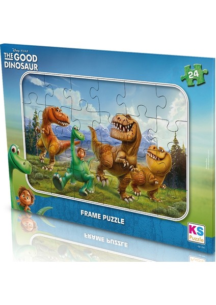 Puzzle 24 Parça Good Dinosaur Frame Puzzle