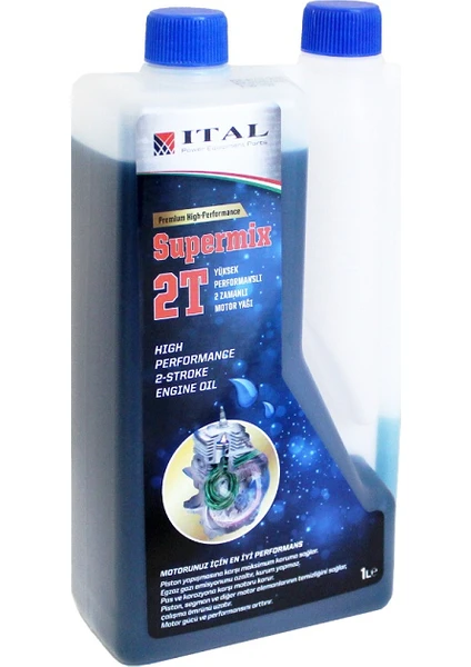 Motor Yağı Supermix 2 Zamanlı 1lt. Ölçekli Premium