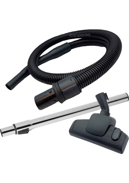 Nilfisk Uyumlu Extreme Hygienic Elektrikli Süpürge Dayanıklı Güçlü Hortum Emici ve Boru Seti