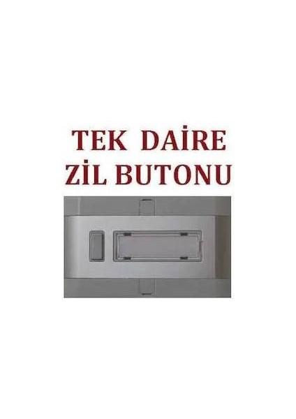 Tekli Alüminyum Sıva Üstü Zil Butonu-1'Li Zil Butonu