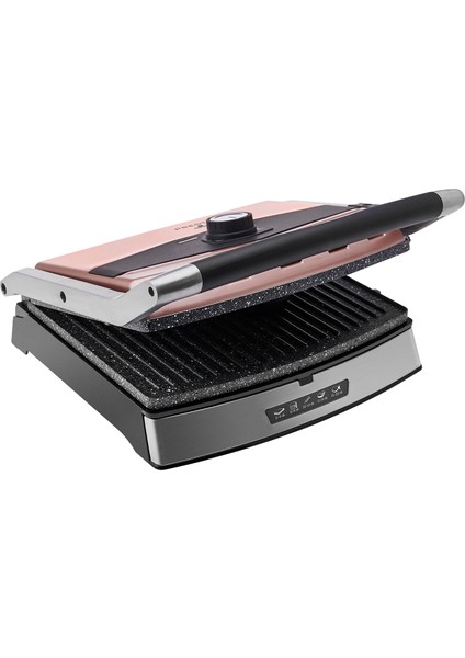 Presto 2001 Izgara ve Tost Makinesi Rose Gold 2000 W 6 Dilimli