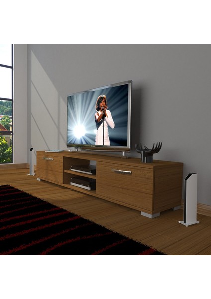 Eko 140 Slm DVD Tv Ünitesi Tv Sehpası - Naturel Ceviz