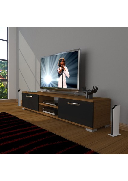 Eko 140 Slm DVD Tv Ünitesi Tv Sehpası - Ceviz - Siyah