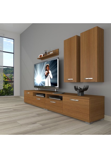 Eko 5200D Slm Tv Ünitesi Tv Sehpası - Naturel Ceviz