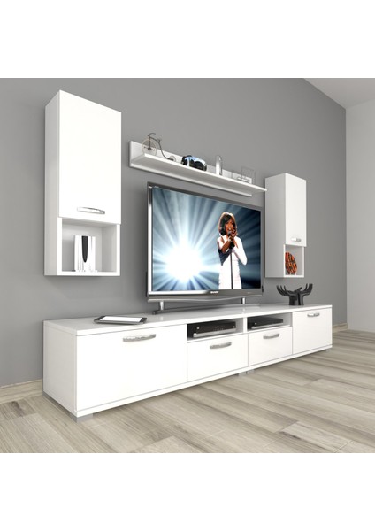 Eko 5220DA Slm Tv Ünitesi Tv Sehpası - Parlak Beyaz