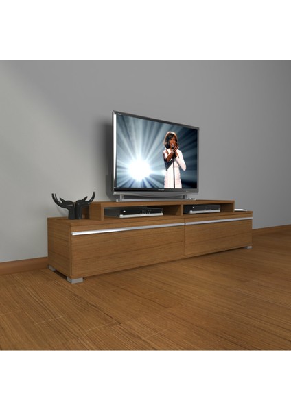 Ekoflex 4 Mdf Tv Ünitesi Tv Sehpası - Ceviz - Antrasit