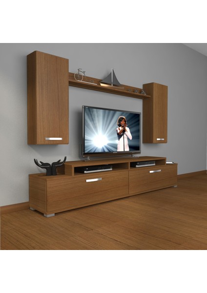 Ekoflex 7 Slm Tv Ünitesi Tv Sehpası - Naturel Ceviz