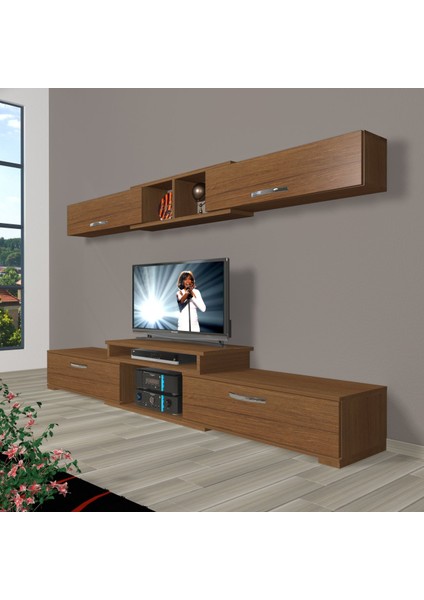 Flex 5 Mdf Tv Ünitesi Tv Sehpası - Naturel Ceviz