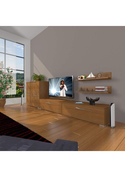 Eko On Slm Std Tv Ünitesi Tv Sehpası - Naturel Ceviz