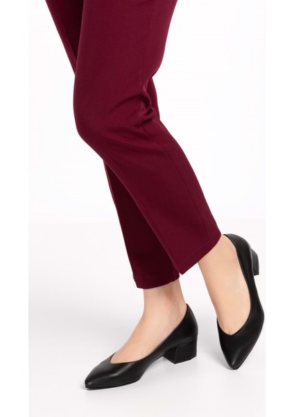 Kadın Hakiki Deri Topuklu Hostes Ayakkabısı ŞHN.801 - Siyah - 39 modelleri