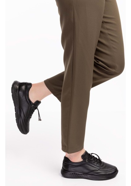 Içi Dışı Hakiki Deri Faylon Taban Hafif Spor Ayakkabı ES.110 - Siyah - 39 fiyatları