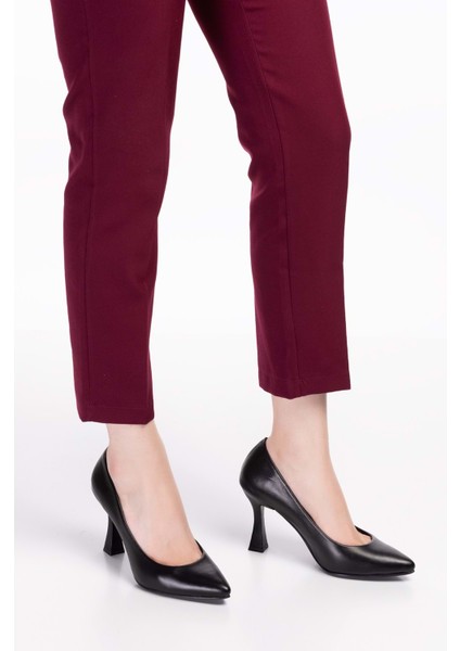 Kadın Hakiki Deri Stiletto Ayakkabı ŞHN.861 - Siyah - 39 fırsatları