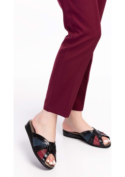 Kadın Hakiki Deri Şık Rahat Ev Terliği KAYAŞ.038 - Multi - 40 fiyatları