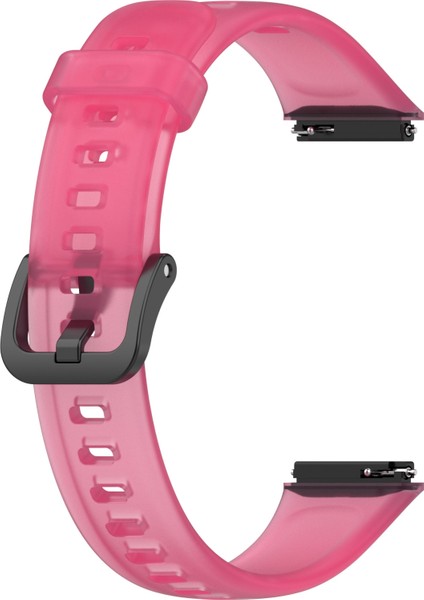 Huawei Band 7/7 Nfc Gül Kırmızı Şeffaf Silikon Saat Bandı (Yurt Dışından) modelleri