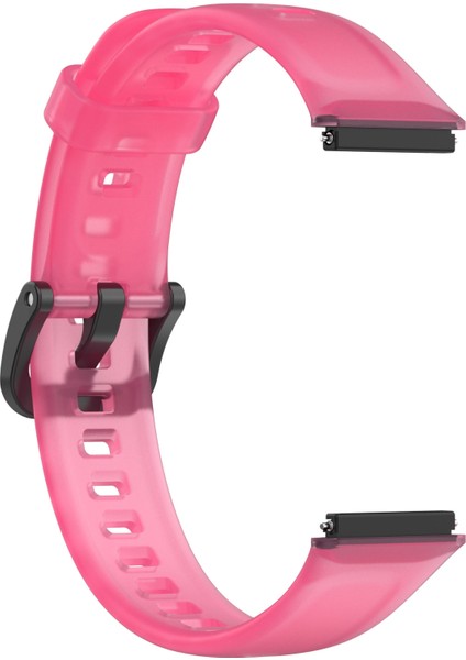 Huawei Band 7/7 Nfc Gül Kırmızı Şeffaf Silikon Saat Bandı (Yurt Dışından) fırsatları