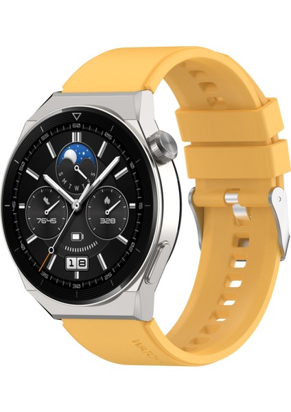 Huawei Silikon Band Gt Gt 3 Pro 46MM 22MM Sarı (Yurt Dışından)