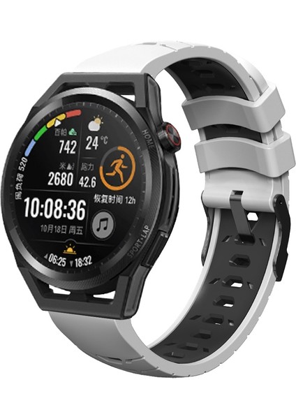 Huawei Silikon Saat Grubu Gt Runner Beyaz Siyah (Yurt Dışından)